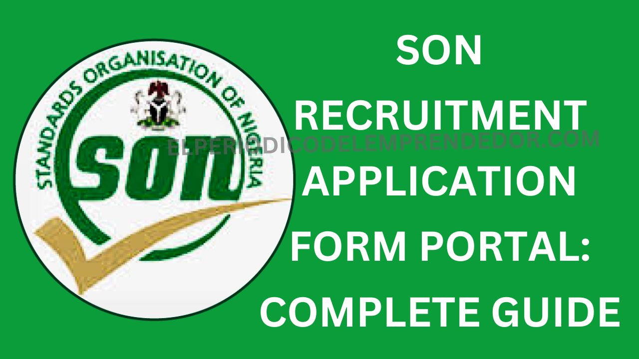 SON Recruitment Application form portal